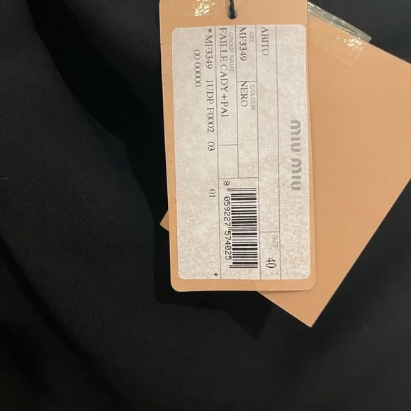MIU MIU One Shoulder Mini Dress with Bow Accent NWT $2570 Size 40